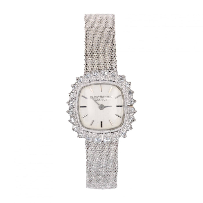 Montre Montre or blanc diamants Berney Blondeau 58 Facettes 24-212