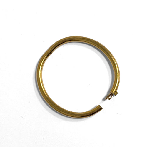 Bracelet jonc ouvrant grand modèle en or jaune 18k