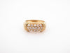 Ring 52 band ring in yellow gold and 16 brilliant diamonds 0.4ct 58 Facettes 258751