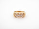 Bague 52 bague bandeau en or jaune et 16 diamants brillants 0.4ct 58 Facettes 258751