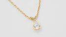 Collier AUGIS - Collier solitaire or jaune et diamant 58 Facettes 31794