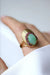 Bague 56 Bague Cocktail or jaune jade rubis 58 Facettes