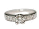 Bague Solitaire or blanc et diamant 58 Facettes 28832
