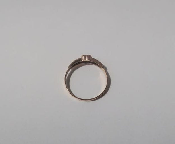 Bague 50 Bague cœur saphir or rose empilable 58 Facettes