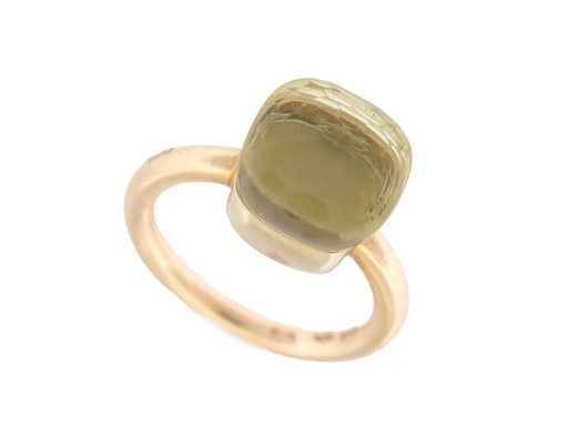 Ring 51 POMELLATO nudo classic ring in lemon quartz yellow gold 58 Facettes 259597