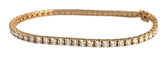 Bracelet Bracelet ligne en or rose serti de 60 brillants 58 Facettes 238139