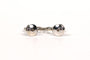 Boucles d'oreilles Boucles d'oreilles contemporaines or blanc diamants 58 Facettes 21639