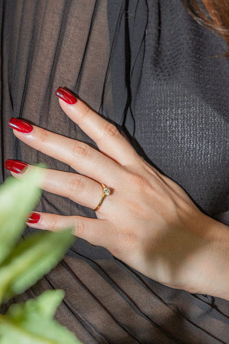 Bague 53 Bague Solitaire Or jaune Diamant 58 Facettes 3009542CN