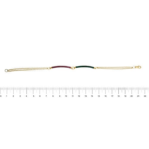 Bracelet segmenté émaillé