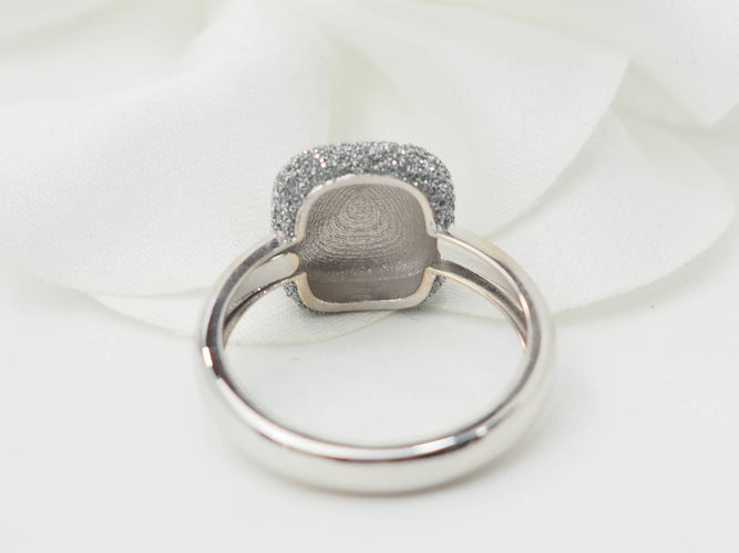 Bague 53 Bague Pesavento satinée en or blanc 58 Facettes 33218