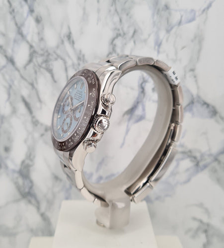 Montre ROLEX Daytona Platine Ice Blue 58 Facettes 116506-1