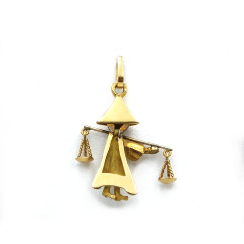 Pendentif Pendentif Charm Paysan - Or jaune 58 Facettes 250126R