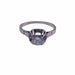 Ring 51 Solitaire 18k White Gold & Diamond 58 Facettes