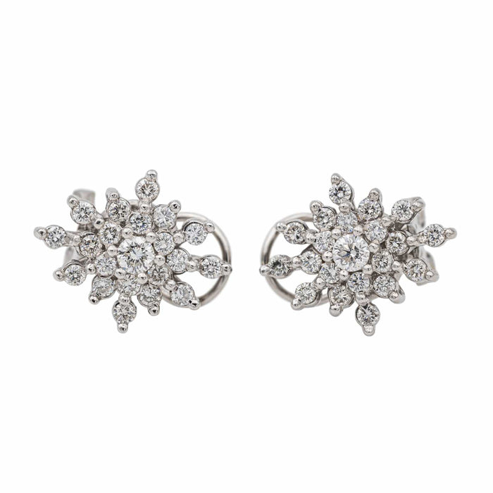 Boucles d'oreilles Boucles d'oreilles Clips Or blanc Diamant 58 Facettes 3326635RV