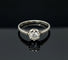 Bague Anello con Solitario di Diamante, ct. 0,17 58 Facettes