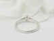 Bague 53 Bague solitaire en or blanc et diamant 0.41ct 58 Facettes 30920