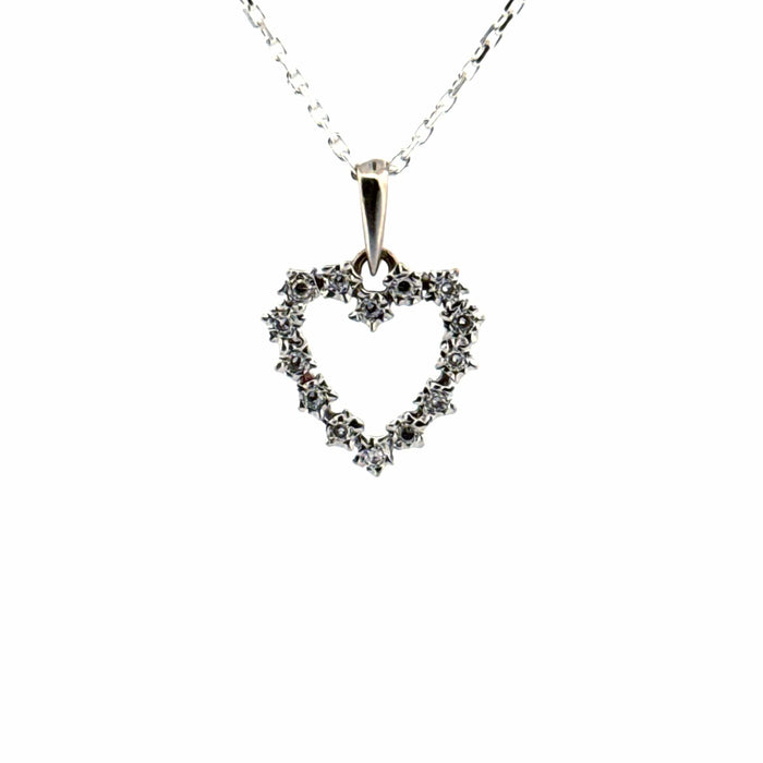 Pendentif Pendentif Coeur or blanc diamants 58 Facettes 2-PED2-GS36086-02