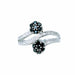 Bague 59 Bague Toi et Moi Vintage or blanc diamants noirs et blanc 58 Facettes 230 515