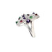 Bague 55 CARTIER - Diamond and Multi-Gem Caresse d'Orchidées Ring 58 Facettes