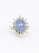 Bague 51.5 Bague marguerite diamants cabochon de saphir étoilé Ceylan 58 Facettes 1131.1
