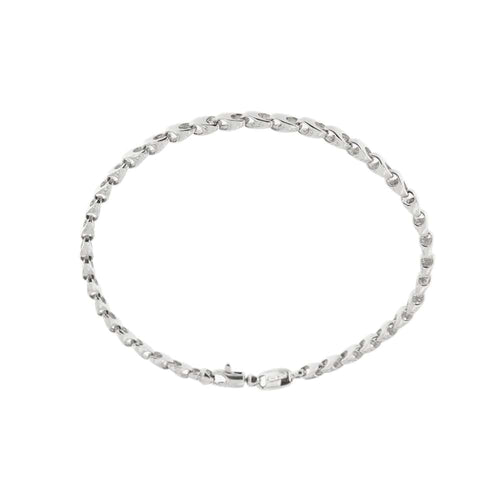 Bracelet Bracelet or blanc unisexe 58 Facettes 27884