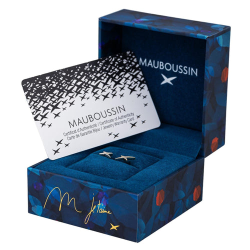 Boucles d'oreilles Mauboussin Boucles d'oreilles Puces French Valentine Or blanc Diamant 58 Facettes 2804215CN