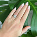 Bague Bague halo or blanc diamants 58 Facettes 282