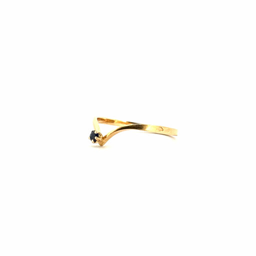 Ring 53 Solitaire Yellow Gold & Topaz 58 Facettes 43-GS34629