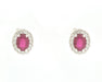 Boucles d'oreilles Boucles d'oreilles avec rubis et diamants de 1,90 ct 58 Facettes