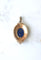 Pendentif Médaillon Ancien Scarabée Lapis Lazuli Diamants et Perles 58 Facettes