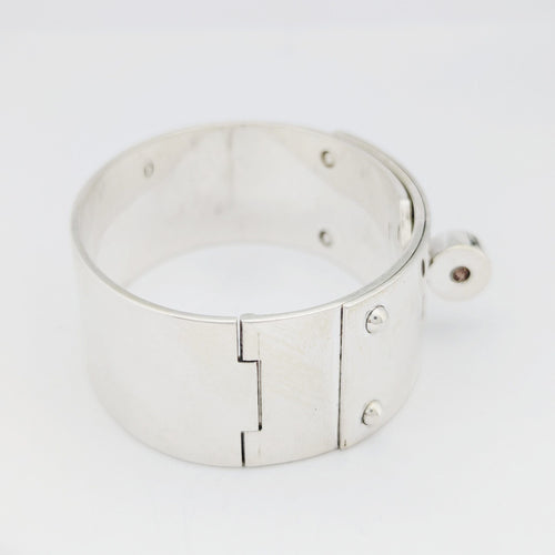 Bracelet Bracelet jonc Hermès Kelly en argent 58 Facettes 32406