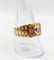 Bague 60 Bague chevalière Art Déco or jaune et diamants 58 Facettes A06309