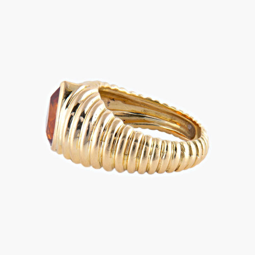 Bague 52 BAGUE "SHYNE" OR & CITRINE 58 Facettes BO/220038