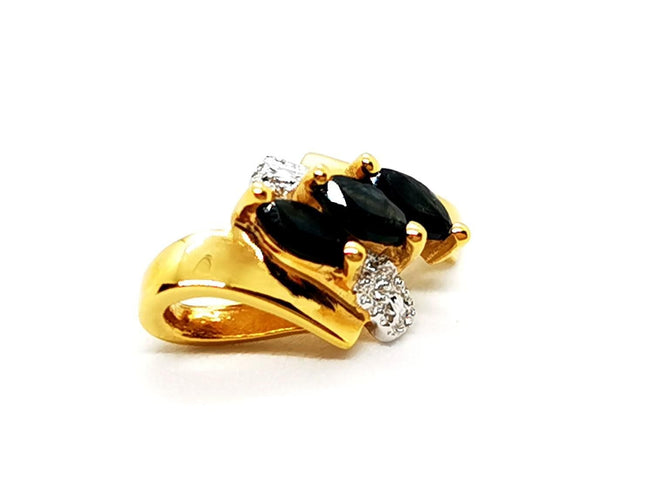 Pendentif Pendentif Pendentif Or jaune Saphir 58 Facettes 1141387CD