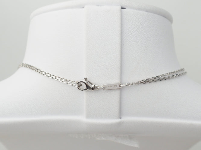 Collier collier croix vintage en or blanc et diamants 58 Facettes 32868