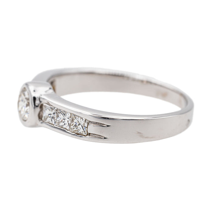 Bague Solitaire Or blanc Diamant