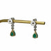 Earrings Earrings in White Gold and Emeralds 58 Facettes REF24017-181