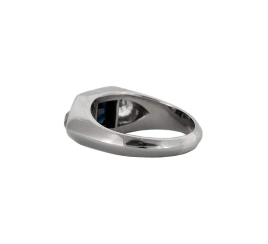 Bague BAGUE VINTAGE SAPHIR & DIAMANTS 58 Facettes BO/230003/