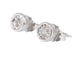 Boucles d'oreilles Boucles d'oreilles en or blanc avec un diamant taille brillant 58 Facettes 2090