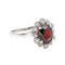 Bague 54 Bague Pompadour Or blanc Grenat 58 Facettes 3681303RV