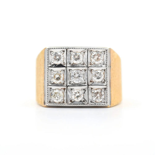 Bague 58 Bague en or jaune avec diamants de 0,45 ct 58 Facettes