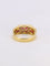 Bague 54 Bague vintage or jaune rubis calibrés diamants 58 Facettes 1073.8