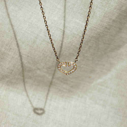 Collier CARTIER - Collier Or jaune et diamants 58 Facettes
