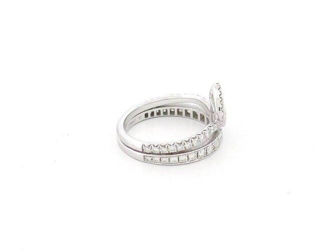 Bague 52 bague CHAUMET josephine diptyque en or blanc diamants 58 Facettes 261824