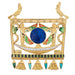 Pendant Egyptian Isis Pendant Vintage Lapis Diamonds 58 Facettes G12451