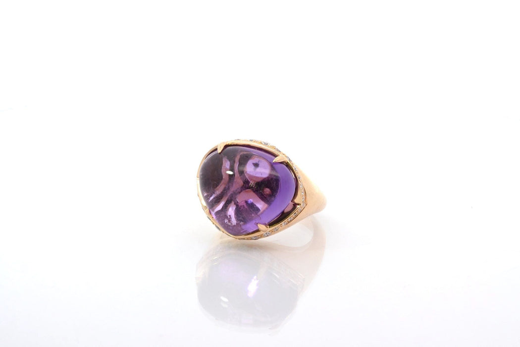 Bague Bague Bulgari Sassi amethyste et diamants en or 58 Facettes 25943