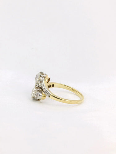 Bague 56 Bague toi et moi or diamants 58 Facettes J187