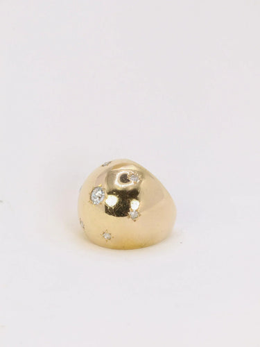 Bague 46 Bague boule diamants taille ancienne 58 Facettes J143
