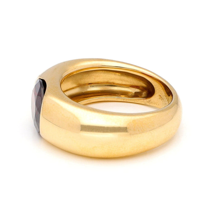 Bague 54.5 Bague gitane en or jaune et grenat 58 Facettes 73358174AEDF443E82EE303873FD187A