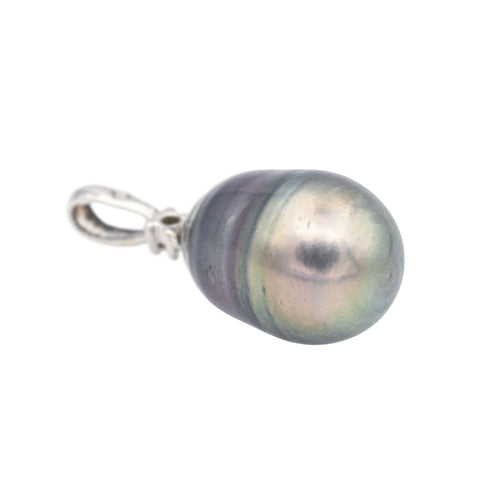Pendentif Pendentif Or blanc Perle de tahiti, Diamant 58 Facettes 4063806RV